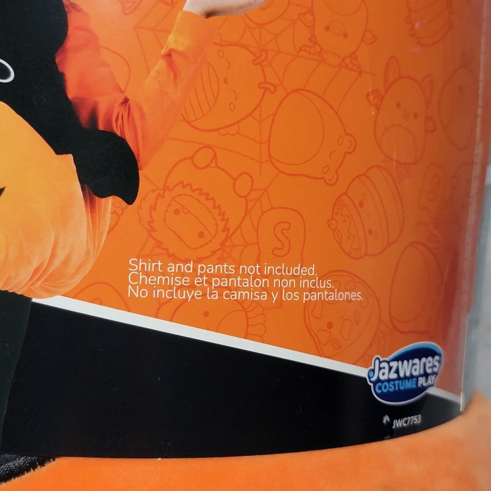 Original Squishmallows Emily Bat Pumpkin Halloween Plush Wearable Costume 6+ OS